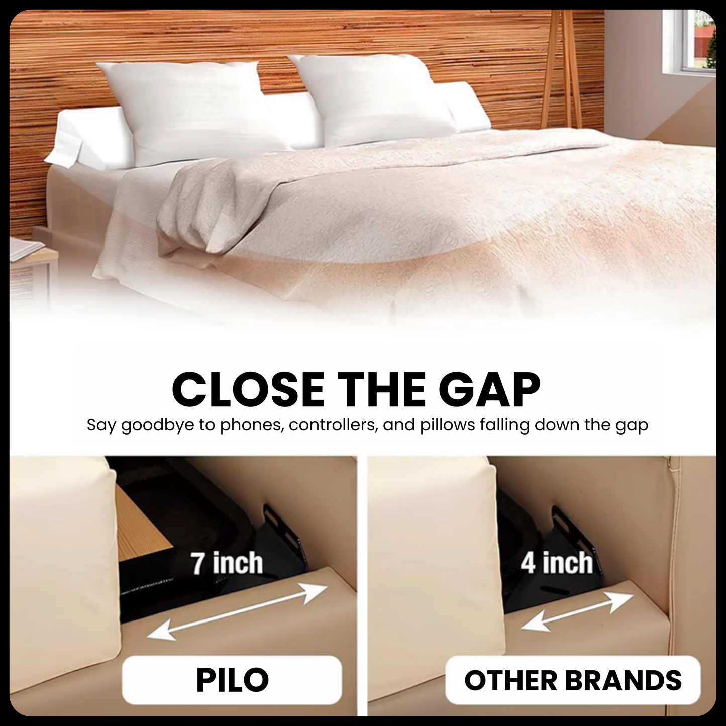 Gap-Free Bed Comfort Wedge